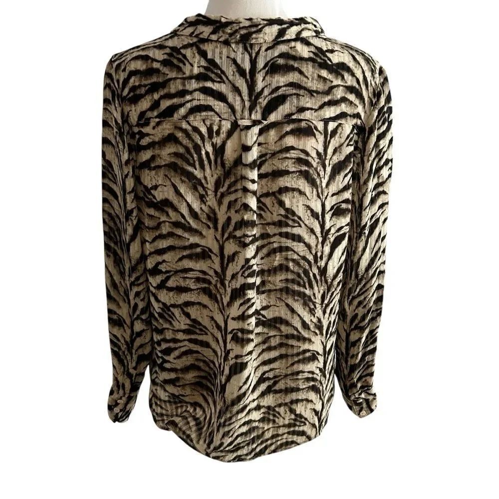 ba&sh Issac Zebra Shirt Size XS - Picture 7 of 9